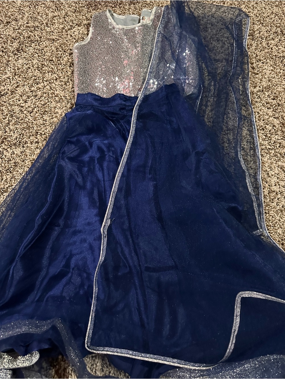 Indian Navy blue lehenga set